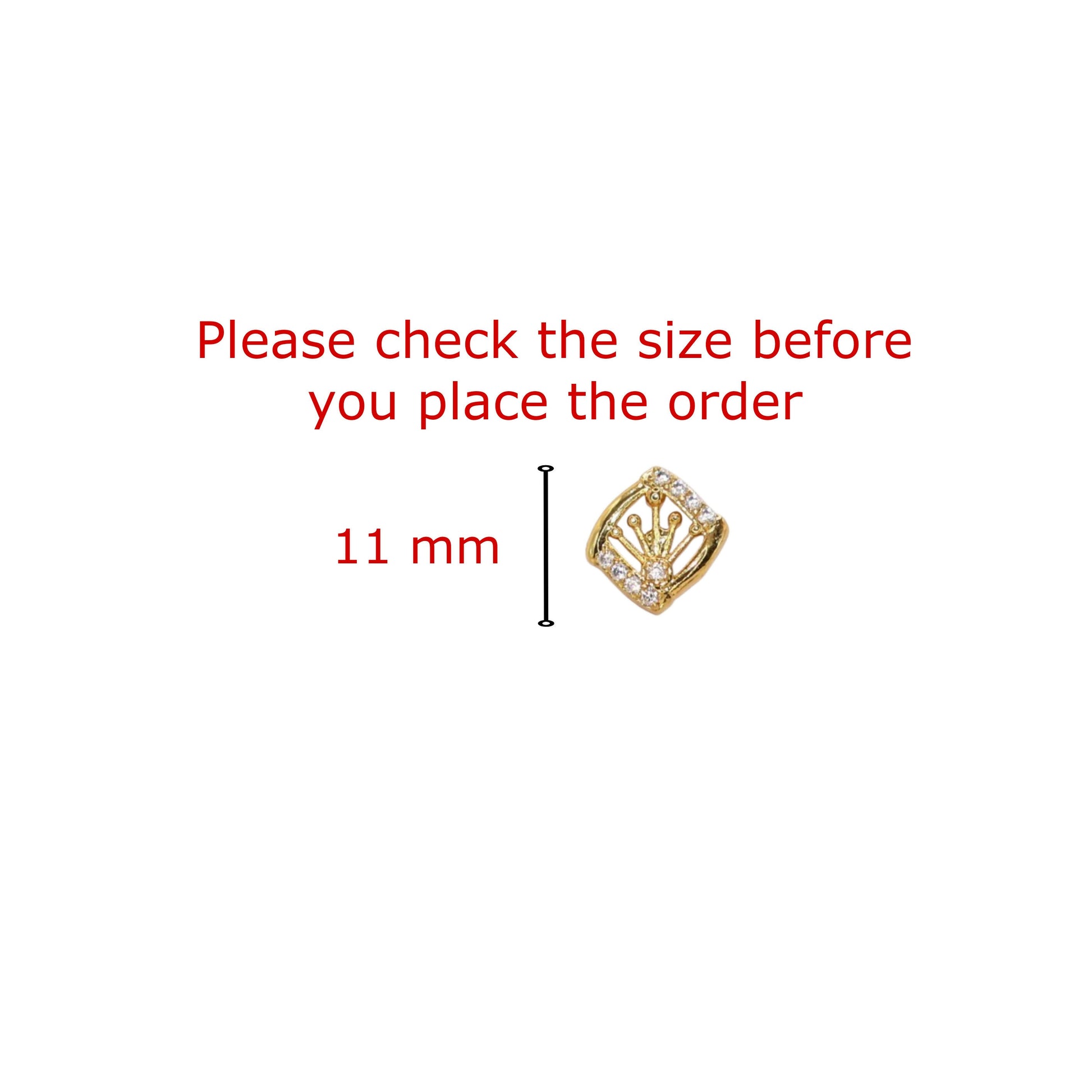 Gold Diamond Cage Stud Earring Setting - Square Solitaire Mount for women & girls