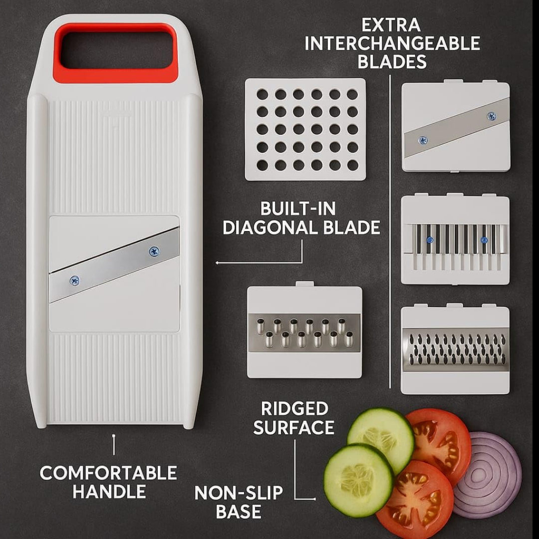 Kitchen Tools - 6 in 1 Multipurpose SLICERS & GRATERS