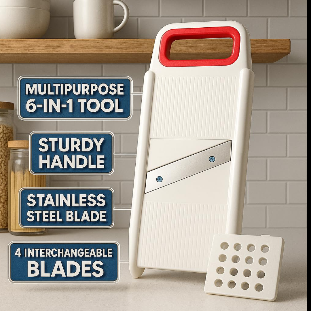 Kitchen Tools - 6 in 1 Multipurpose SLICERS & GRATERS