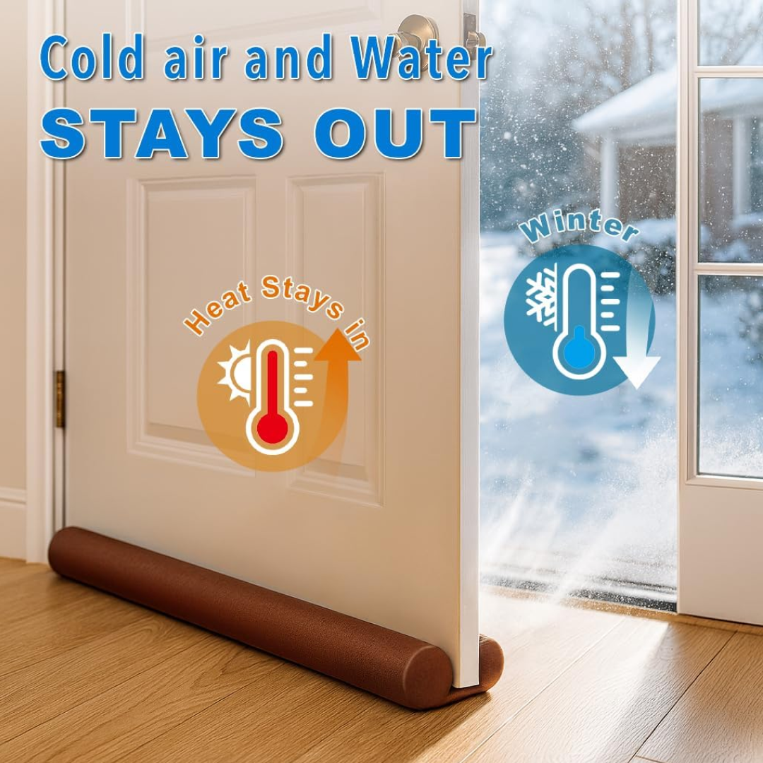 Twin Door Draft Stopper / Guard Protector for Doors and Windows