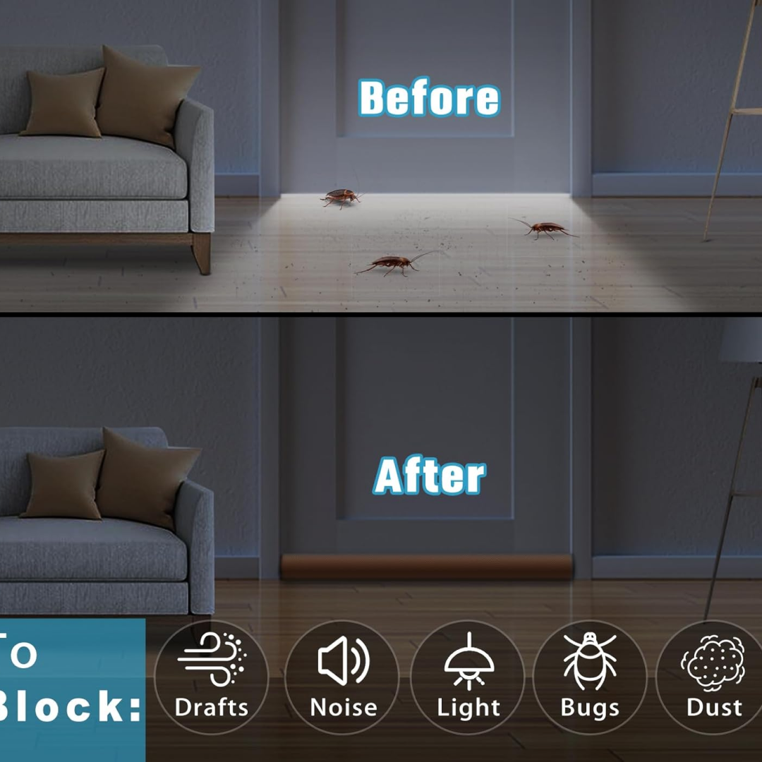 Twin Door Draft Stopper / Guard Protector for Doors and Windows