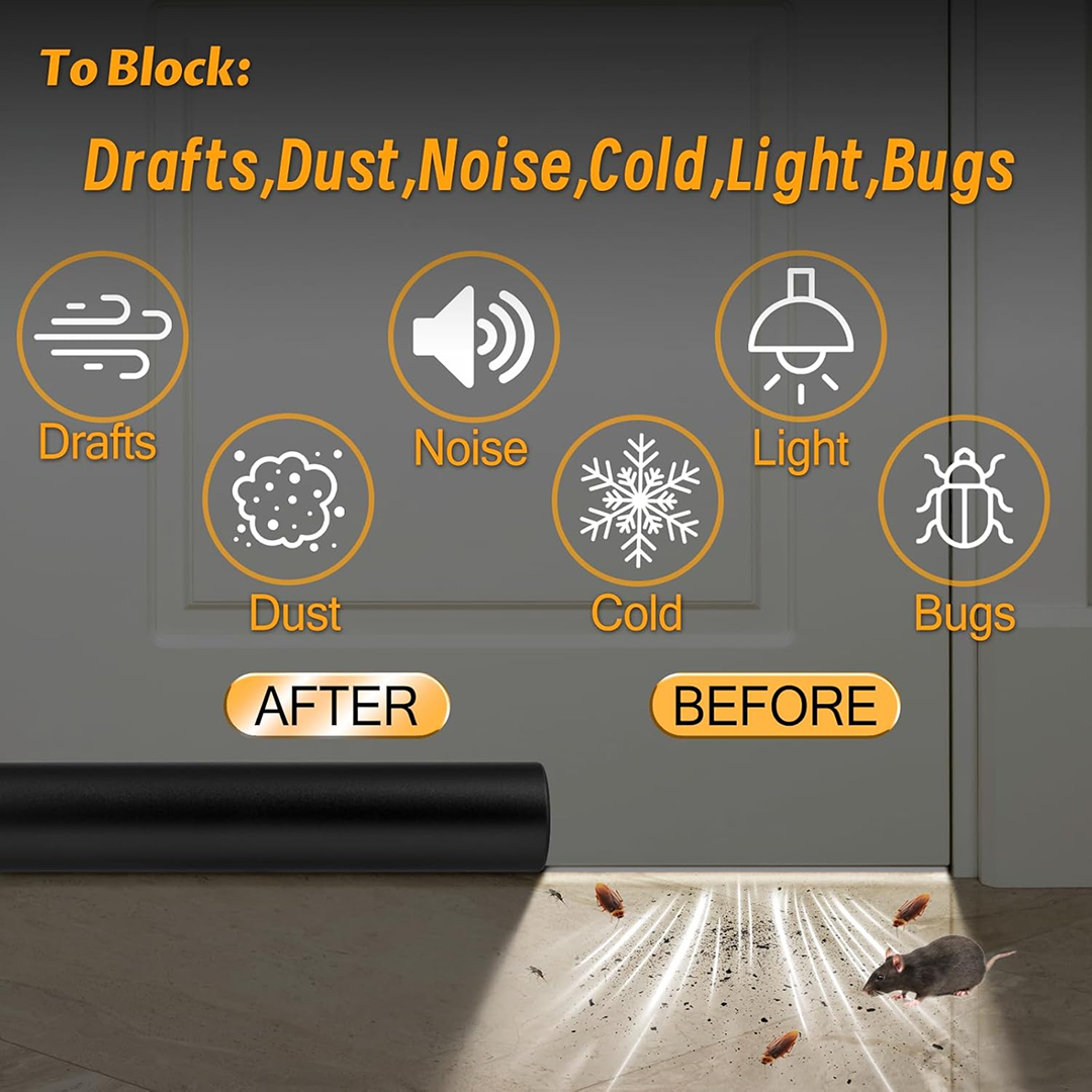 Door Seal Twin Draught Draft Guard