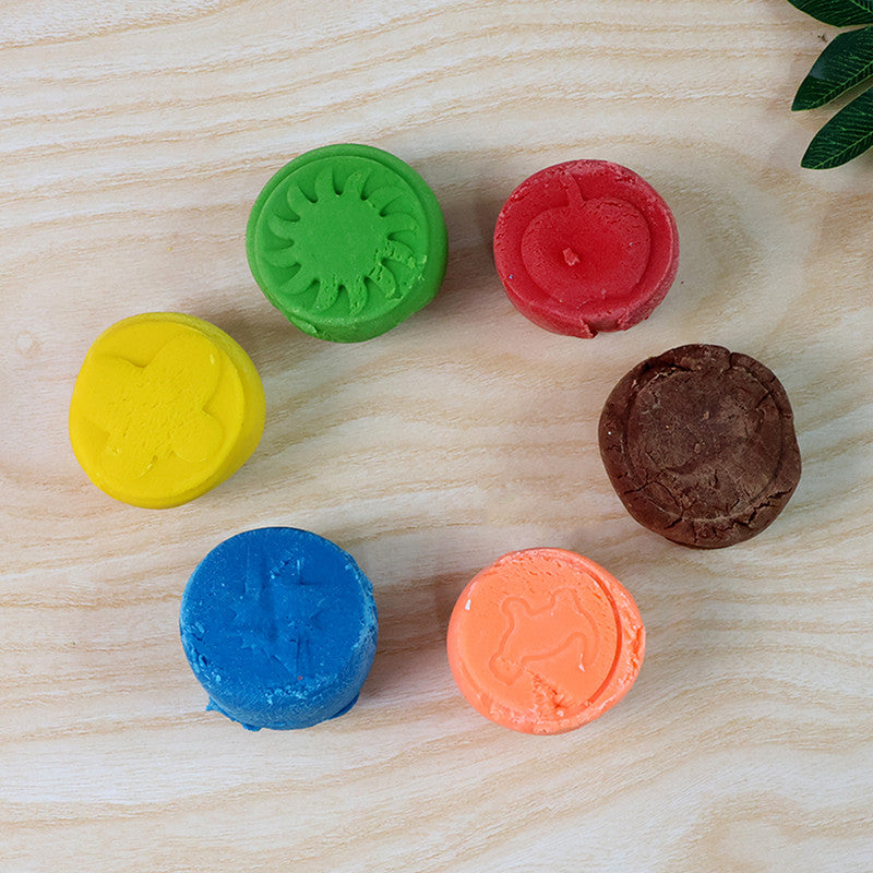 Khyati Frisky Dough Set – 6 Colour Modelling Clay with Roller & Cutter