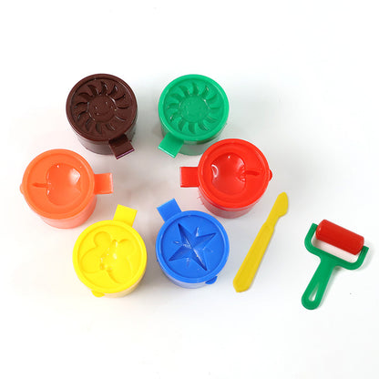 Khyati Frisky Dough Set – 6 Colour Modelling Clay with Roller & Cutter