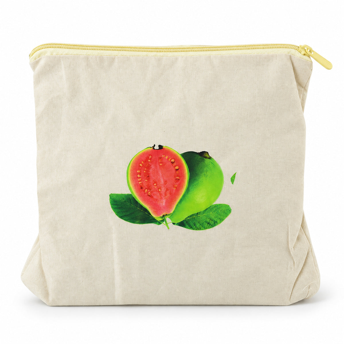 Reusable Cotton Fruit and Vegetable Storage Bag with Zip (1 Pc, 29x28.5 Cm)