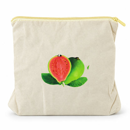 Reusable Cotton Fruit and Vegetable Storage Bag with Zip (1 Pc, 29x28.5 Cm)
