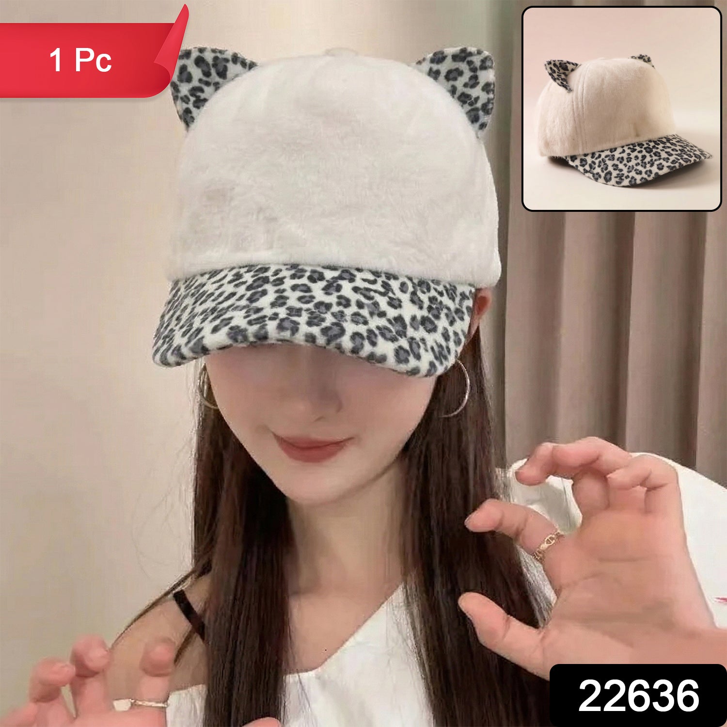 Winter caps with cat ear design