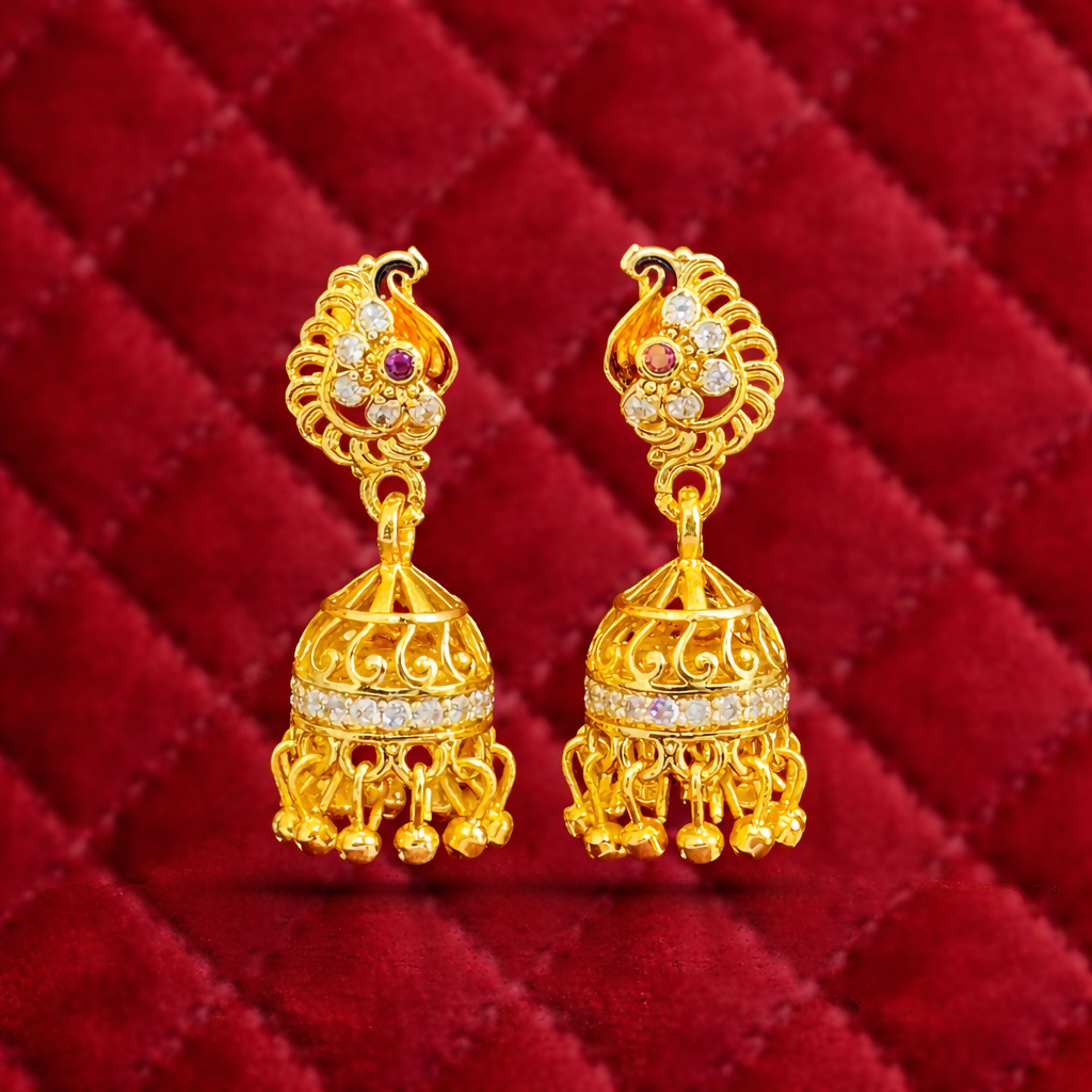 Royal Peacock Inspired Designer Earrings