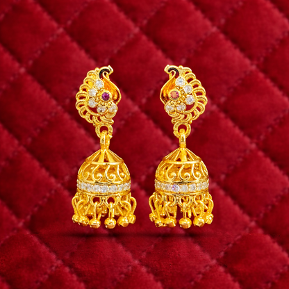 Royal Peacock Inspired Designer Earrings