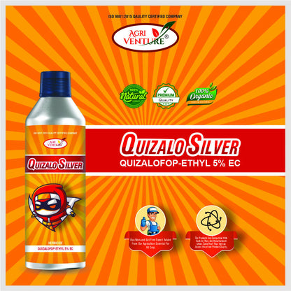 AgriVenture QUIZALO SILVER ( Quizalofop Ethyl 5% EC ) Herbiceds. (1Ltr.)