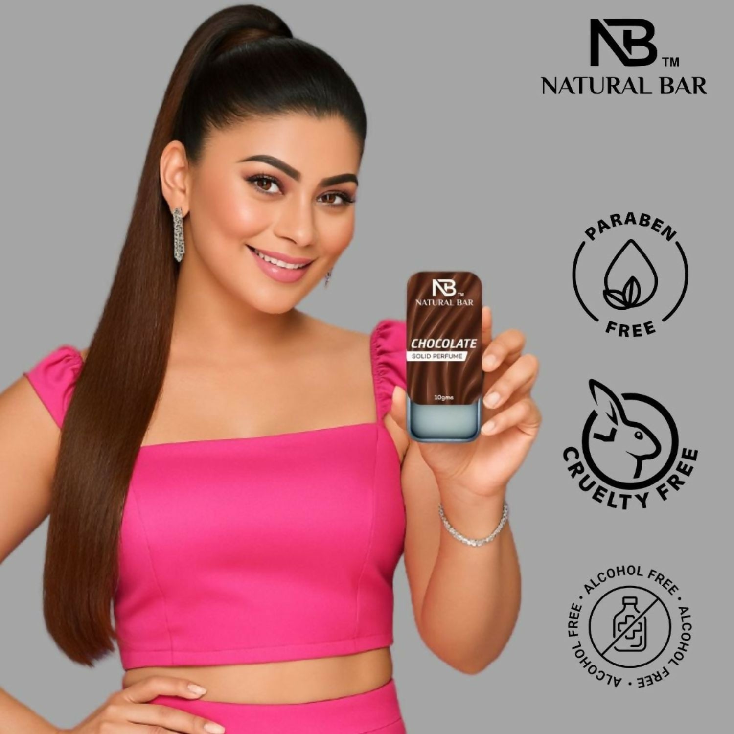 Natural Bar Chocolate Solid Perfume | Alcohol Free Cologne for Men & Women | Strong & Lasting Fragrance | Gifting Set for Him & Her