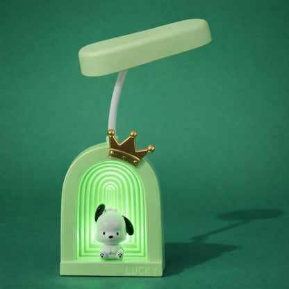 Cute Puppy LED Desk Lamp with Soft Light & Decorative Night Light