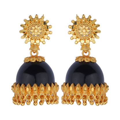 Gleaming Charm: Traditional Jumka Earrings