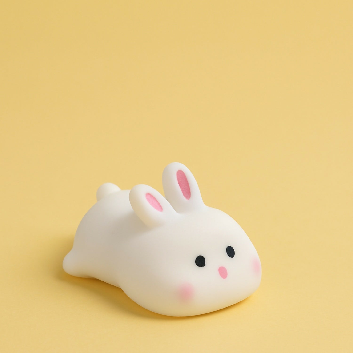 Cute Soft Bunny Night Light for Kids – Warm Glow Silicone Animal Bedside