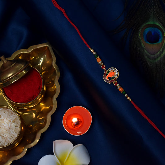 Golden Ganesha Rakhi