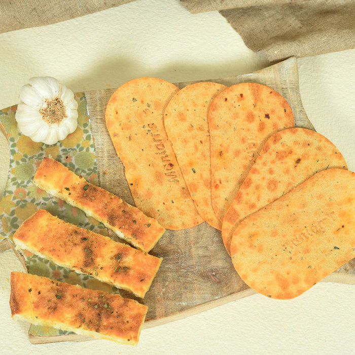 Maniarr's Garlic Bread Khakhra Wheat Chips (60Gm)