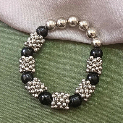 Oxidised Beads Bracelet
