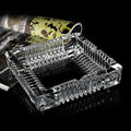 Glass Ashtray – Elegant Crystal Square for Home & Office