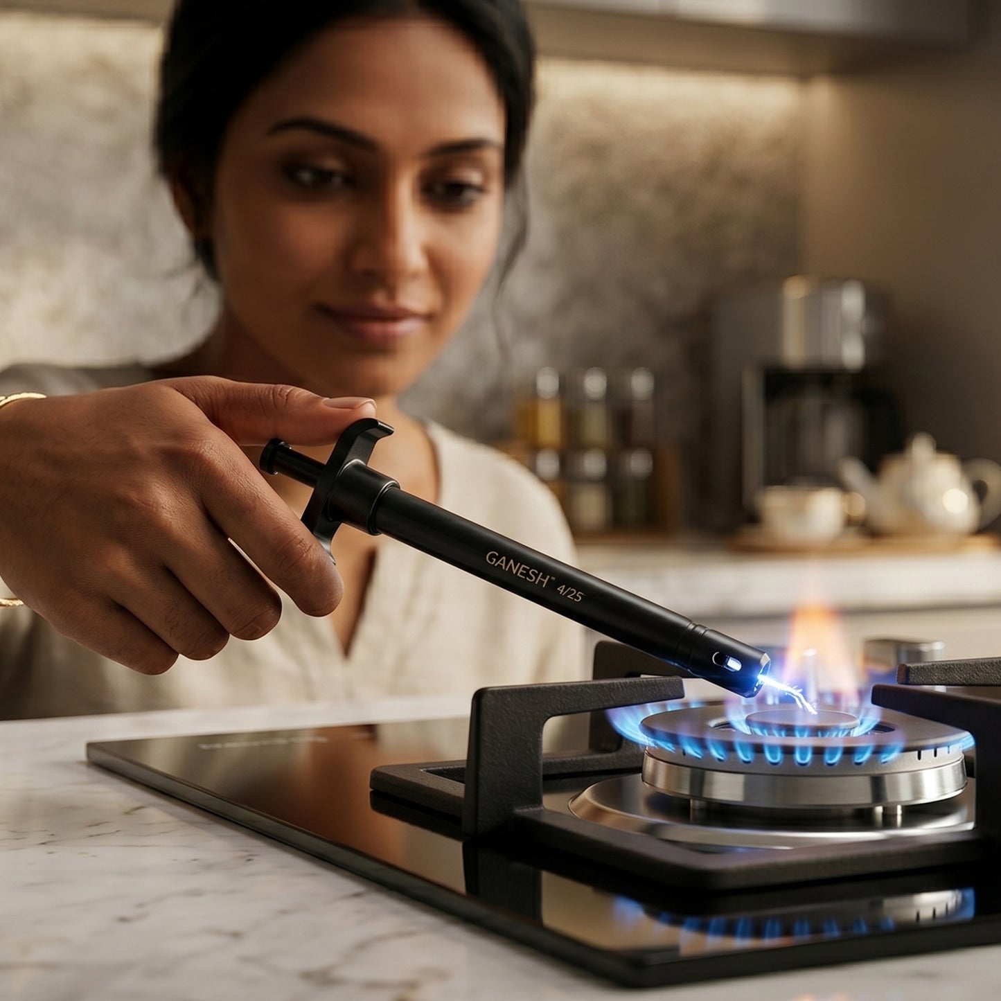 Compact Ganesh spark gas lighter