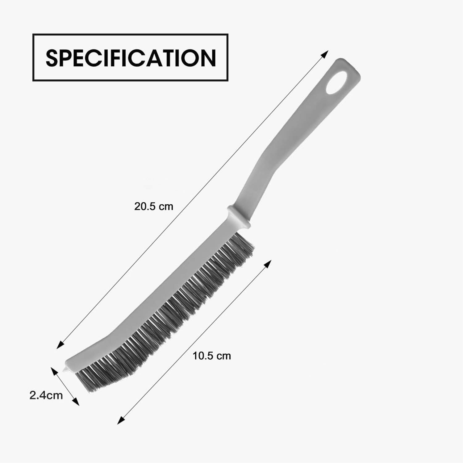 Long Handle Corner Cleaning Brush (2 Pc Set)