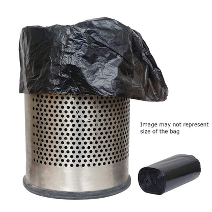 Heavy-Duty Black Garbage Bag Roll for Home & Commercial Waste Disposal (1 Roll)