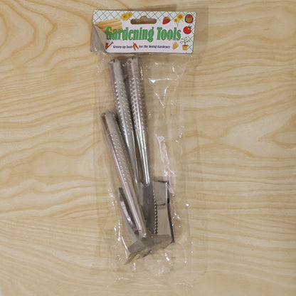 Stainless Steel 3 in 1 Garden Hand Tool Set Spade Rake and Fork (3 Pc Set)