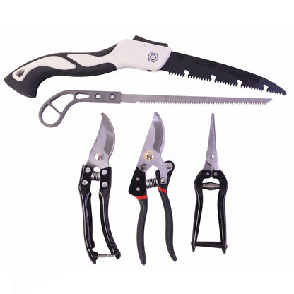 5-piece garden tool set perfect for pruning and trimming plants