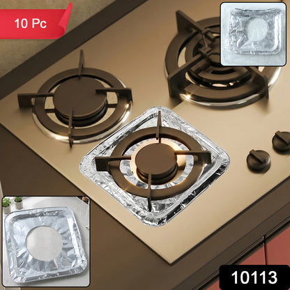 Set of aluminium stove protector covers arranged