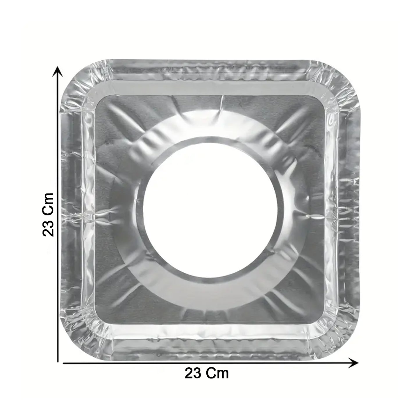 Aluminum Gas Stove Burner Protector Covers (10 Pc / 23x23 cm)