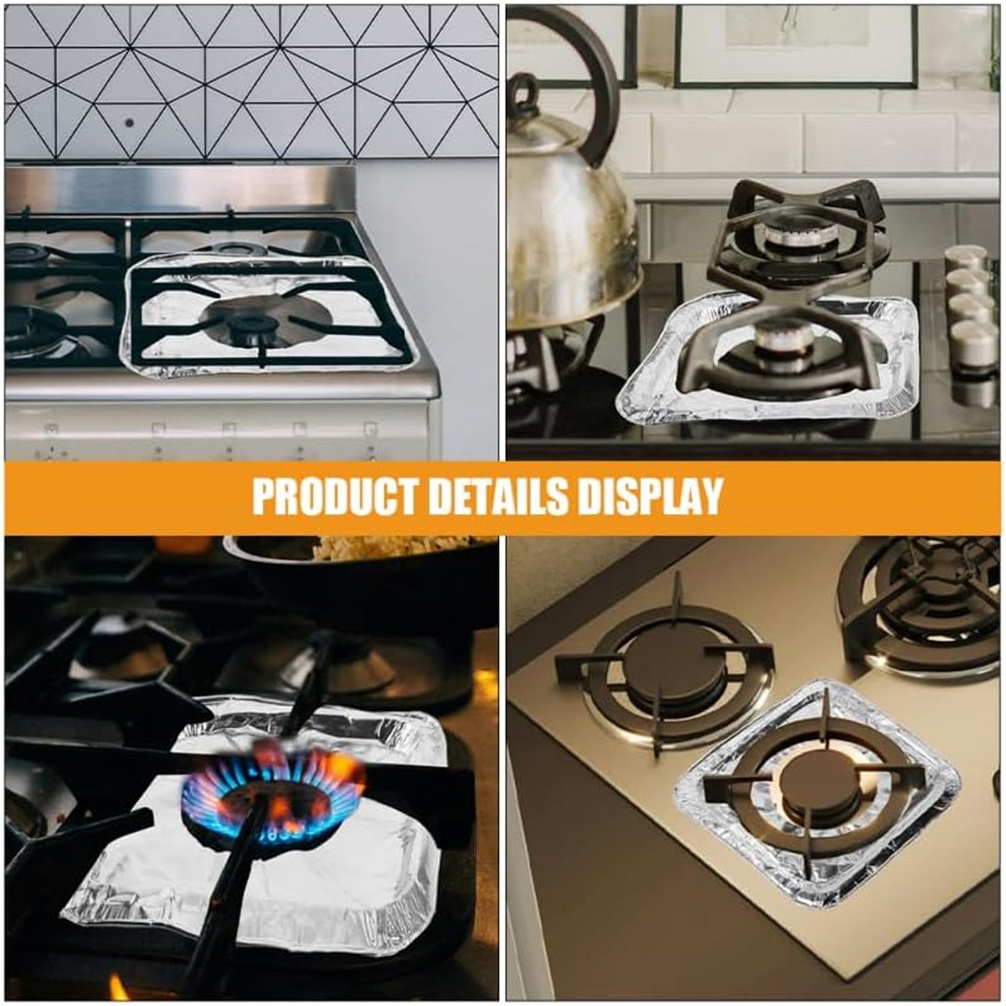 Installation of aluminium stove protector cover