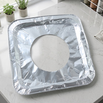 Aluminium Gas Stove Protector Covers 10 Pc - 23x23 cm