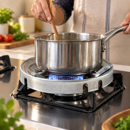 Gas Stove Burner Stand, Windproof Energy Saving Ring with Pan Support (1 Pc)