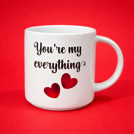 Printed Ceramic Coffee Mug Romantic Love Design Gift Cup