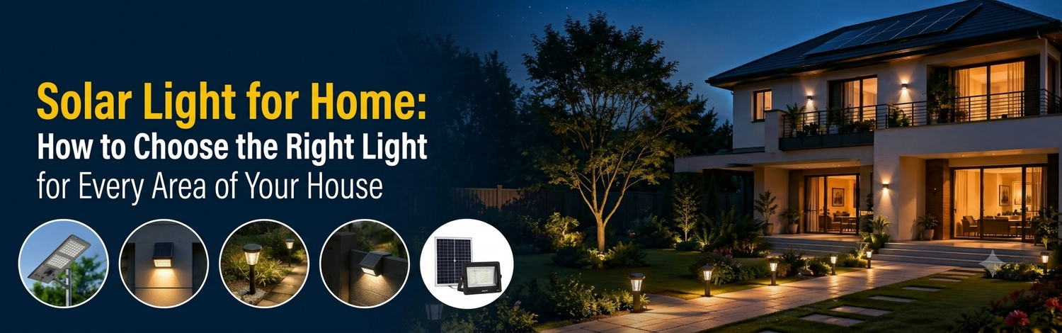 Solar Light for Home: How to Choose the Right Light for Every Area of Your House