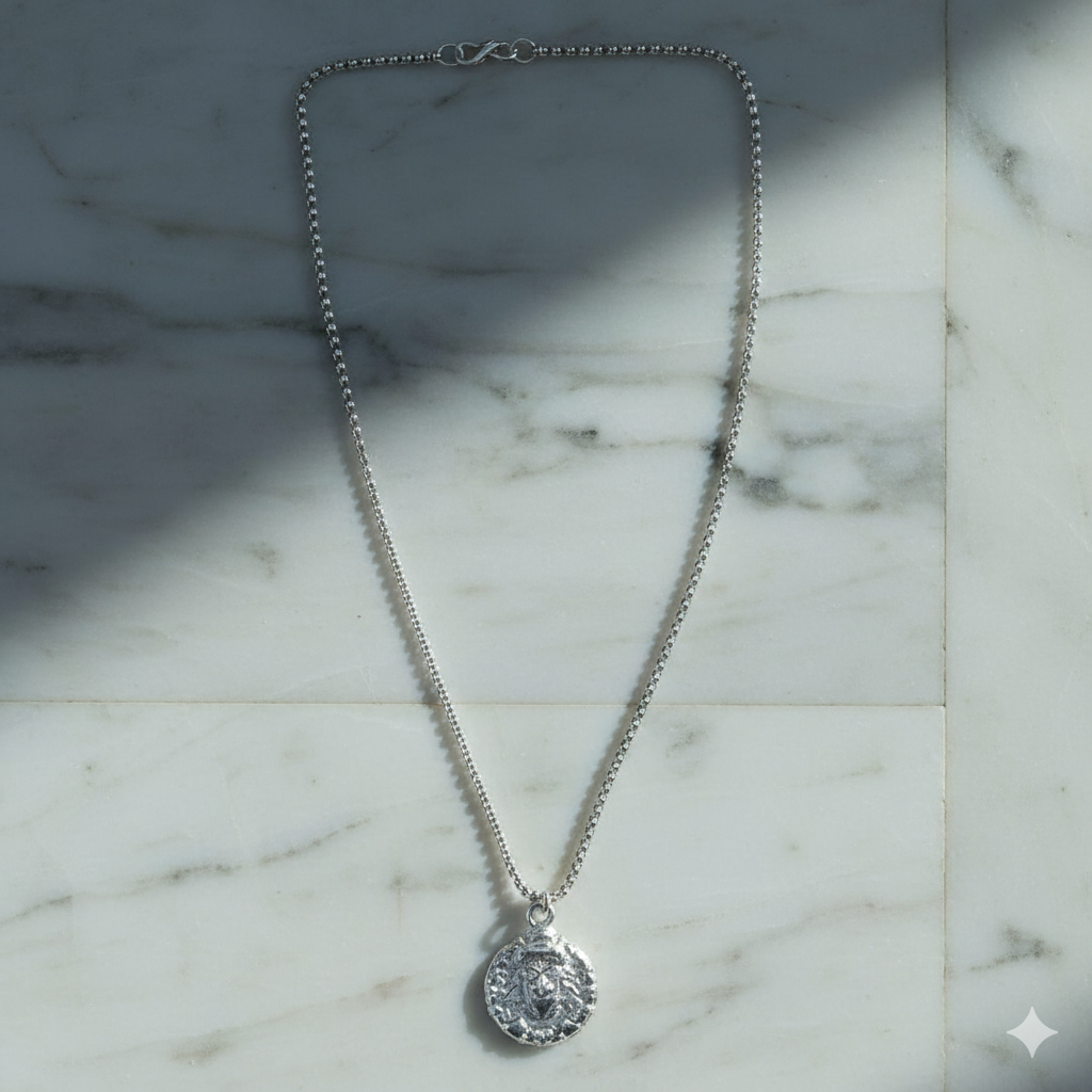 Hanuman faceLocket With Chain, Pendant Necklace Chain (1 Pc)