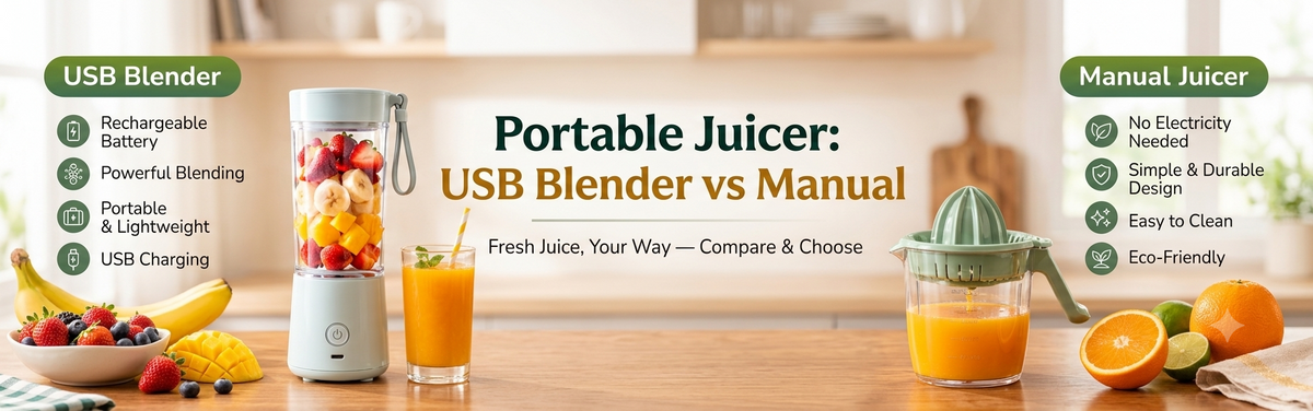 Portable Juicer: USB Blender vs Manual