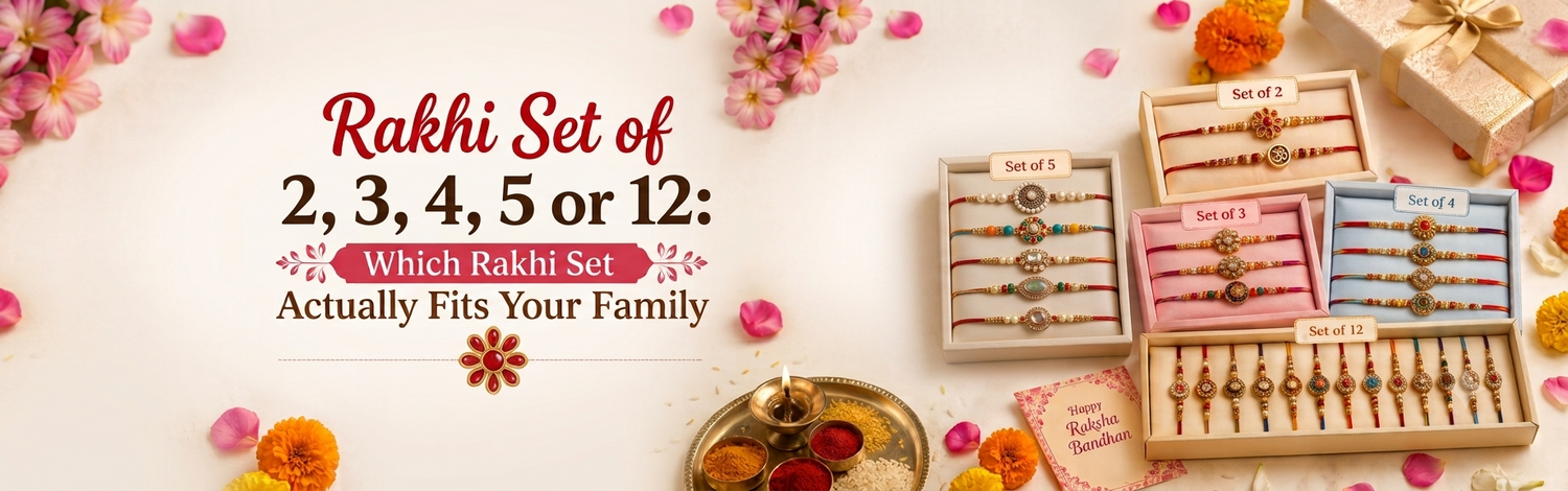 Rakhi Set of 2, 3, 4 or 12: Which Rakhi Set Actually Fits Your Family