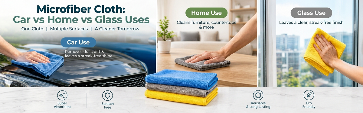 Microfiber Cloth: Car vs Home vs Glass Uses