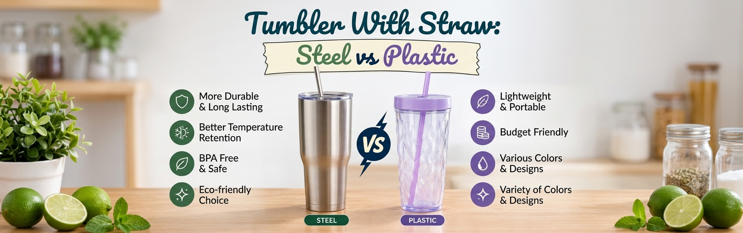 Tumbler With Straw: Steel vs Plastic Compared