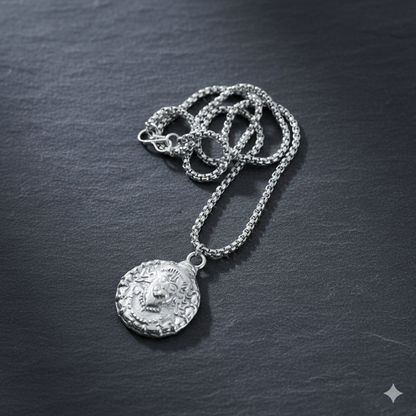 Hanuman faceLocket With Chain, Pendant Necklace Chain (1 Pc)