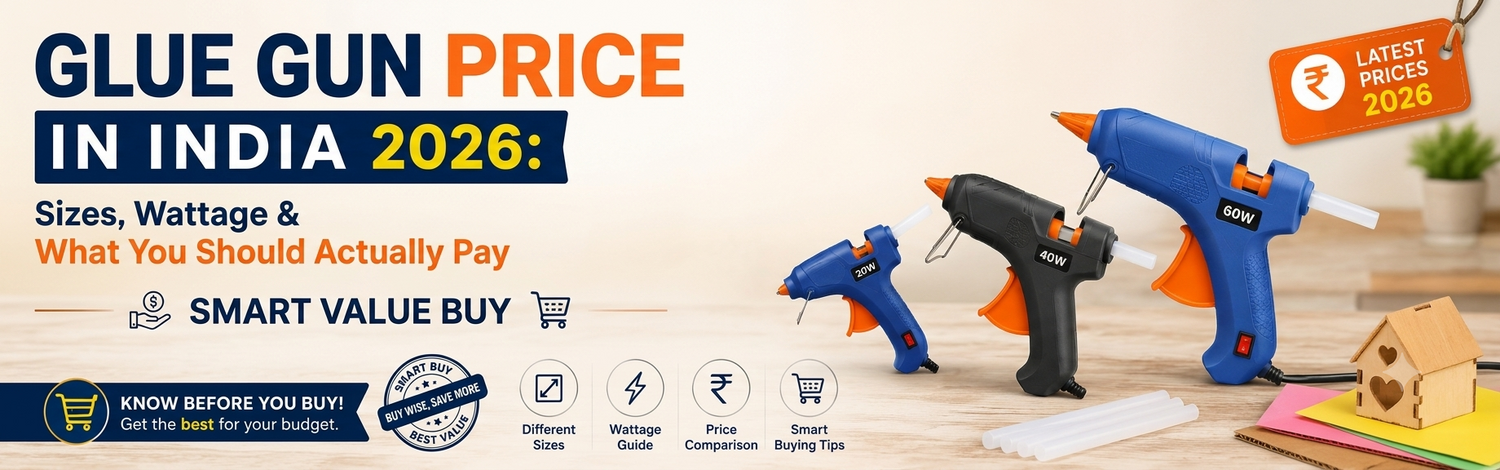 Glue Gun Price in India 2026: Sizes, Wattage & What You Should Actually Pay