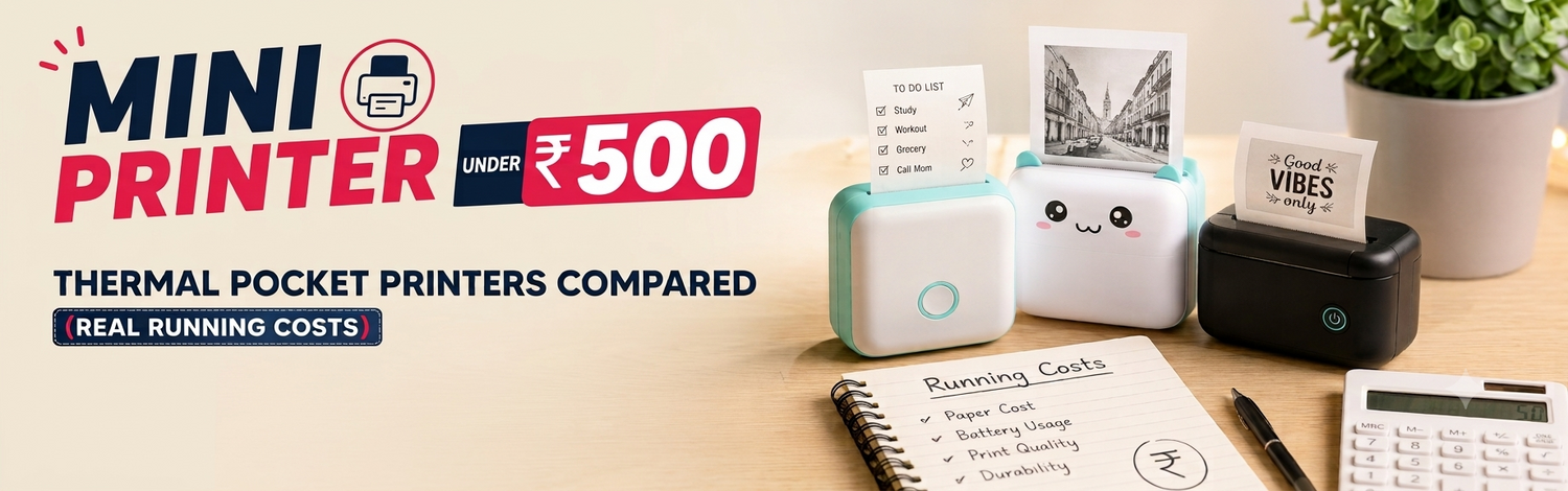Mini Printer Under 500: Thermal Pocket Printers Compared (Real Running Costs)