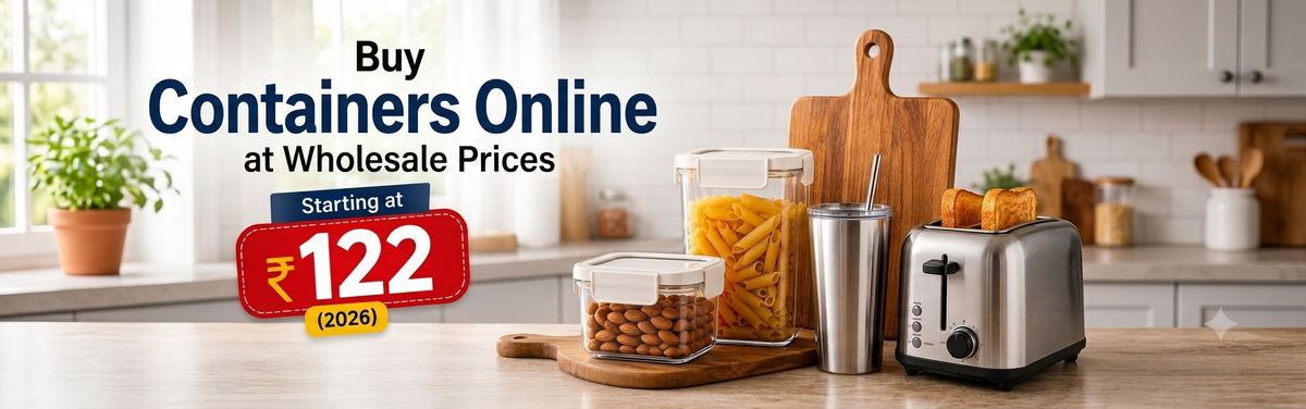 Buy Containers Online at Wholesale Prices Starting at ₹122 (2026)