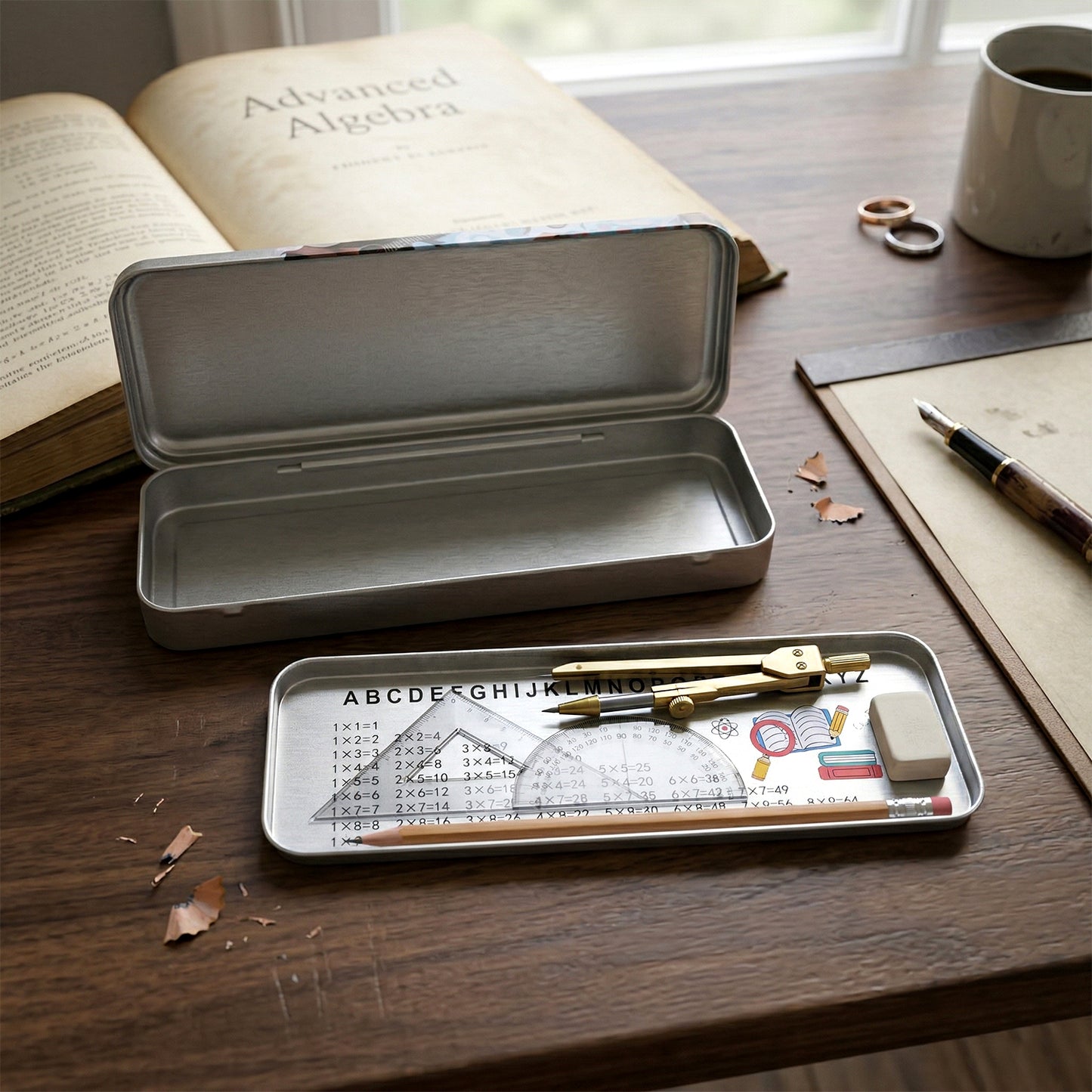 Multipurpose Printed Metal Pencil Box (1 Pc)