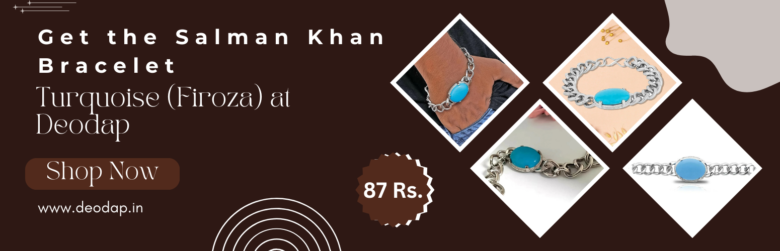 Get the Salman Khan Bracelet Turquoise (Firoza) at Deodap