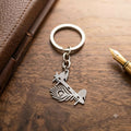 Lord Krishna Flute Metal Keychain – Premium Krishna Key Ring