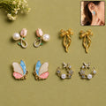 Designer Butterfly Pearl Earrings – Elegant & Trendy Jewelry for Women & Girls