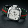 Men's Square Dial Analog Watch – Stylish Multi-Function Timepiece
