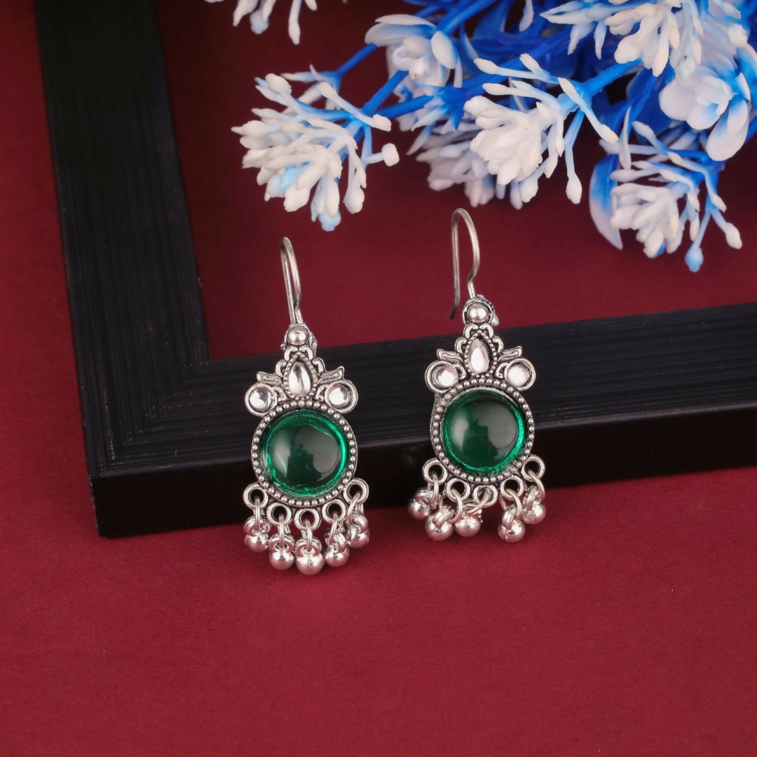 Antique Multi Colorful Ethnic Earring Combo Set for Women & Girls (Set of 4)