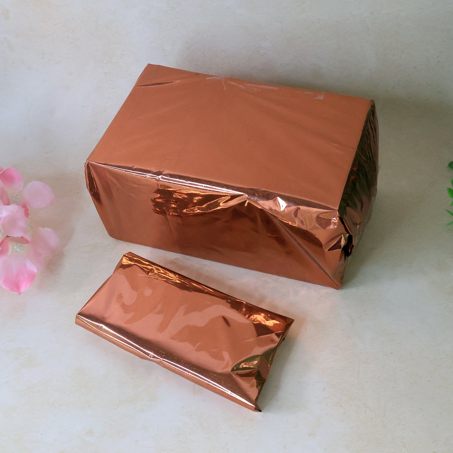 Premium Metallic Gift Wrapping Paper Sheets – 45 Sheets Approx (70 x 50 cm / Mix Color)